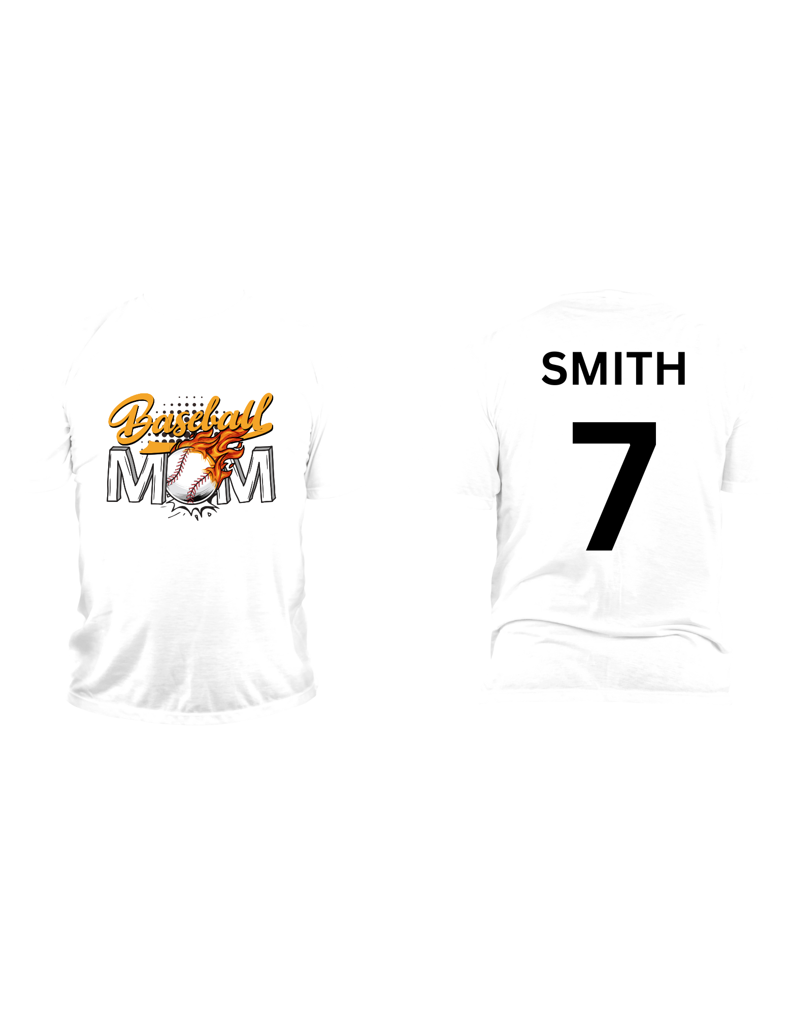 Customizable Sports Mom Short Sleeve T-Shirts